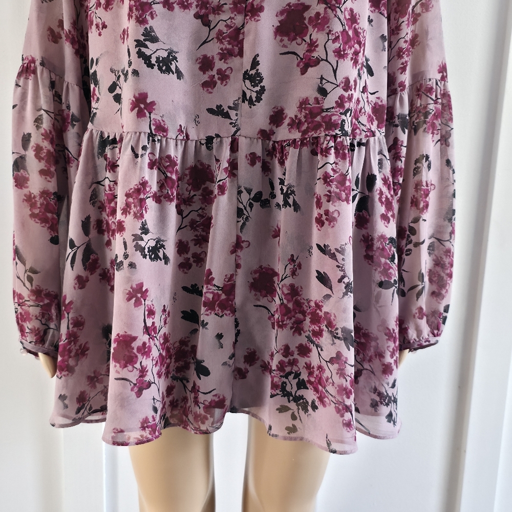 Love & Legend Pink Floral Chiffon Blouse - Picture 5 of 16